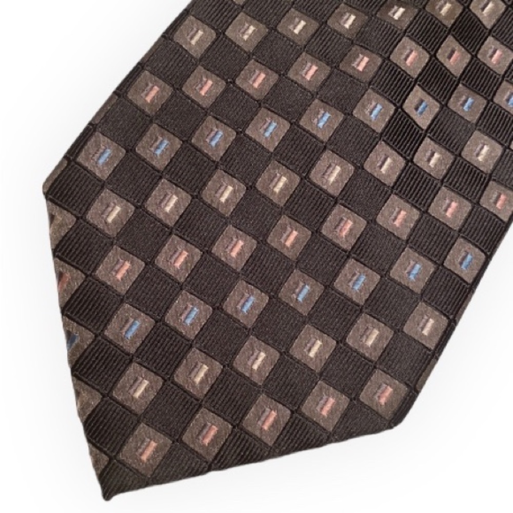 Vintage Hand Made Bergamo New York Tie Menswear Necktie 100% Polyester